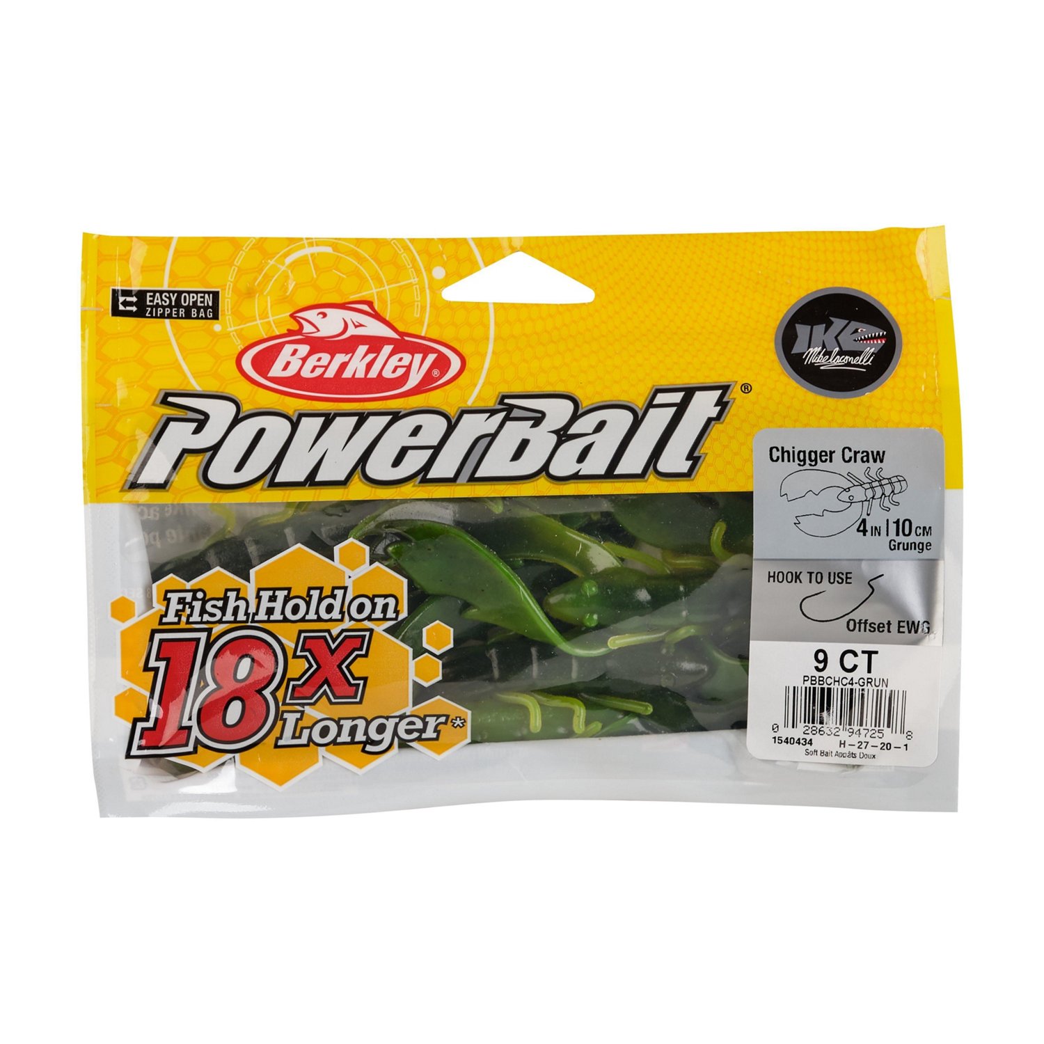 Berkley® PowerBait® 4" Chigger Craw Original Soft Baits 9-Pack - view number 3